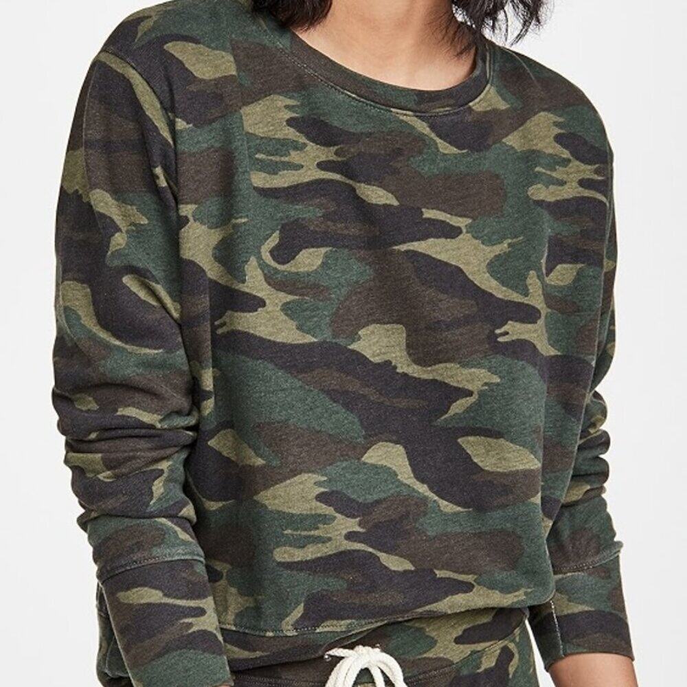 Sundry camo sweatshirt cotton NWT size 0/XS